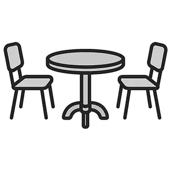 Table de jardin 2 places